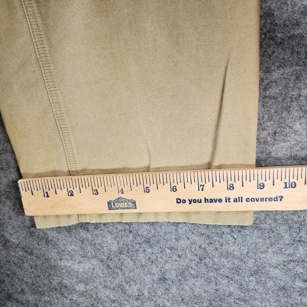 Columbia Mens 34x30 Canvas Utility Pants Tan Khaki Straight Leg Work Trousers - Picture 7 of 16